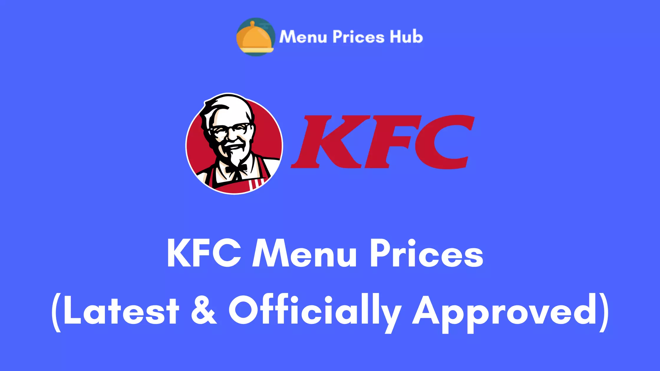 KFC Menu Prices