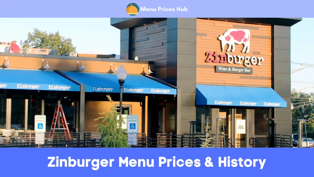 Zinburger Menu Prices History