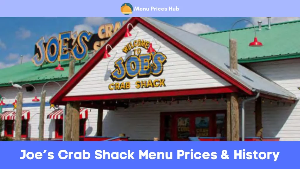 Joe’s Crab Shack Menu Prices History