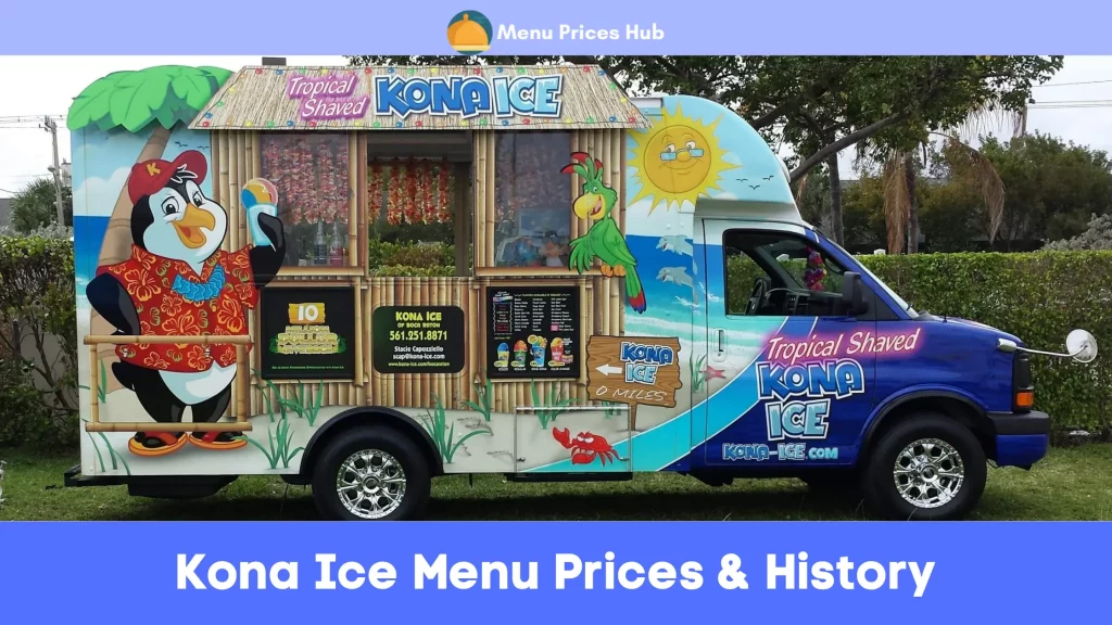 Kona Ice Menu Prices History