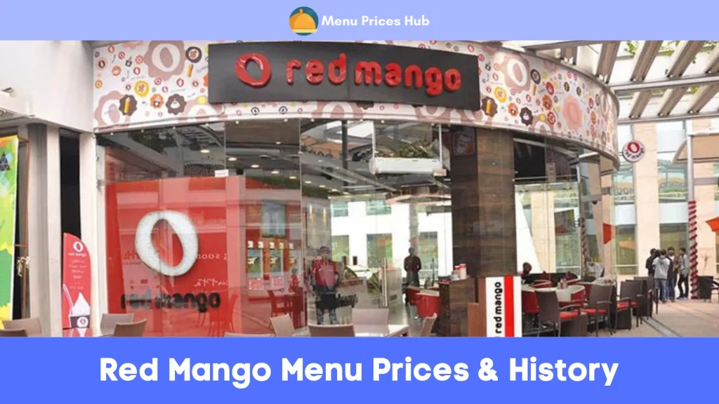 Red Mango Menu Prices History