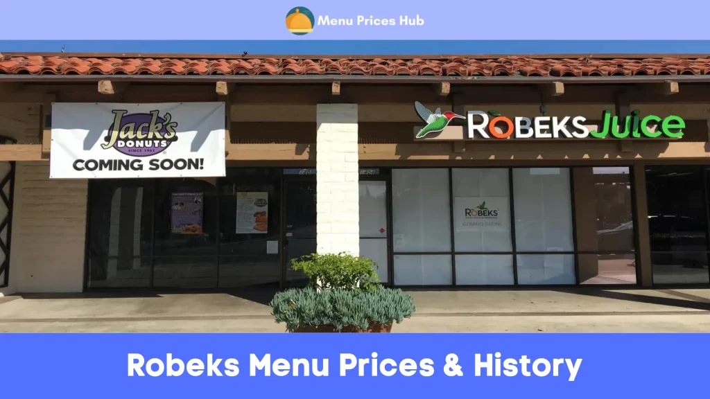 Robeks Menu Prices History