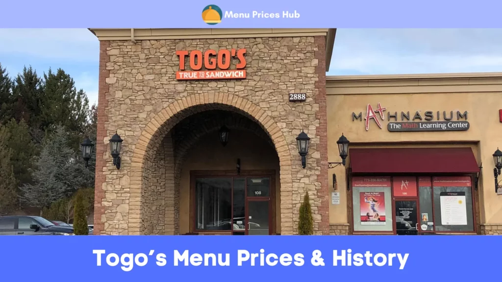 togos menu prices history