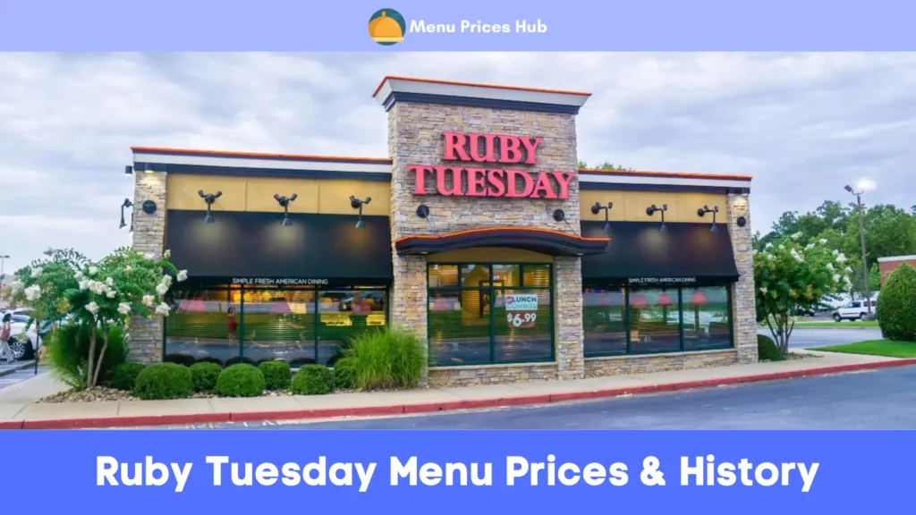 ruby tuesday menu prices history