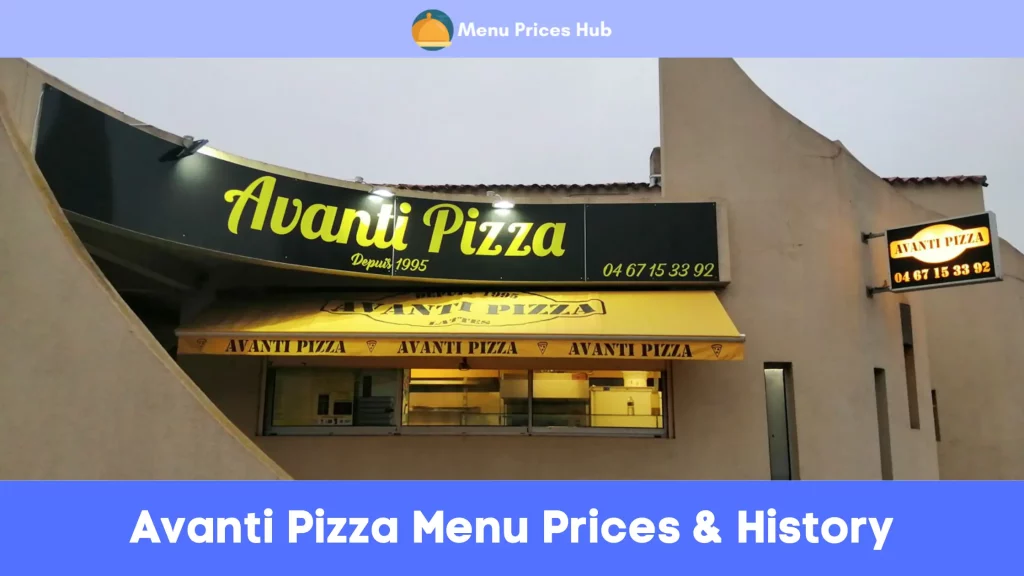 avanti pizza menu prices history
