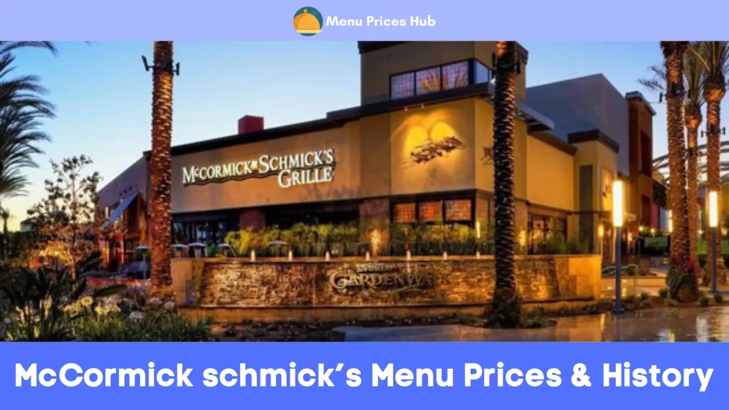 McCormick & Schmick’s Menu Prices History