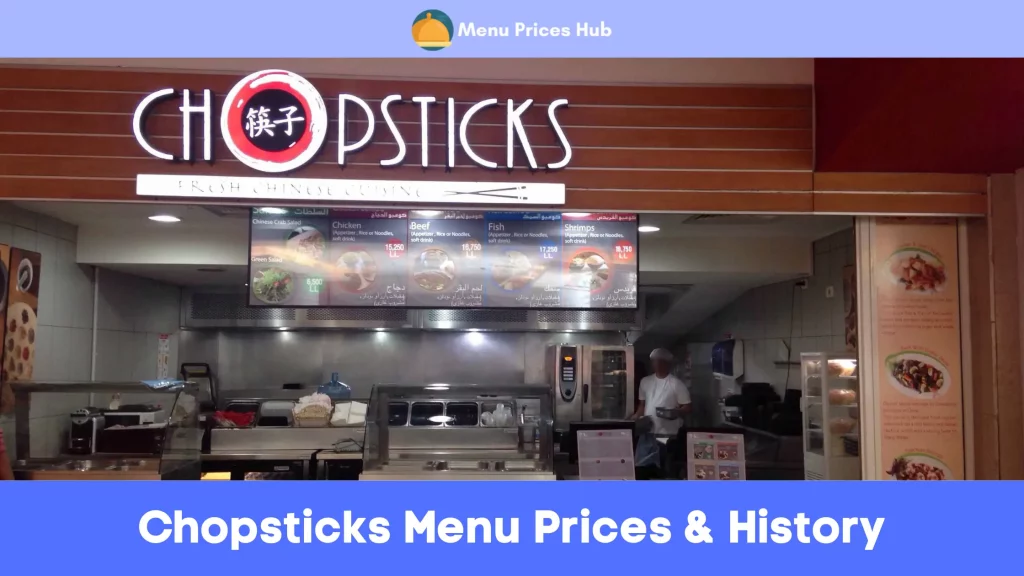 chopsticks menu prices history