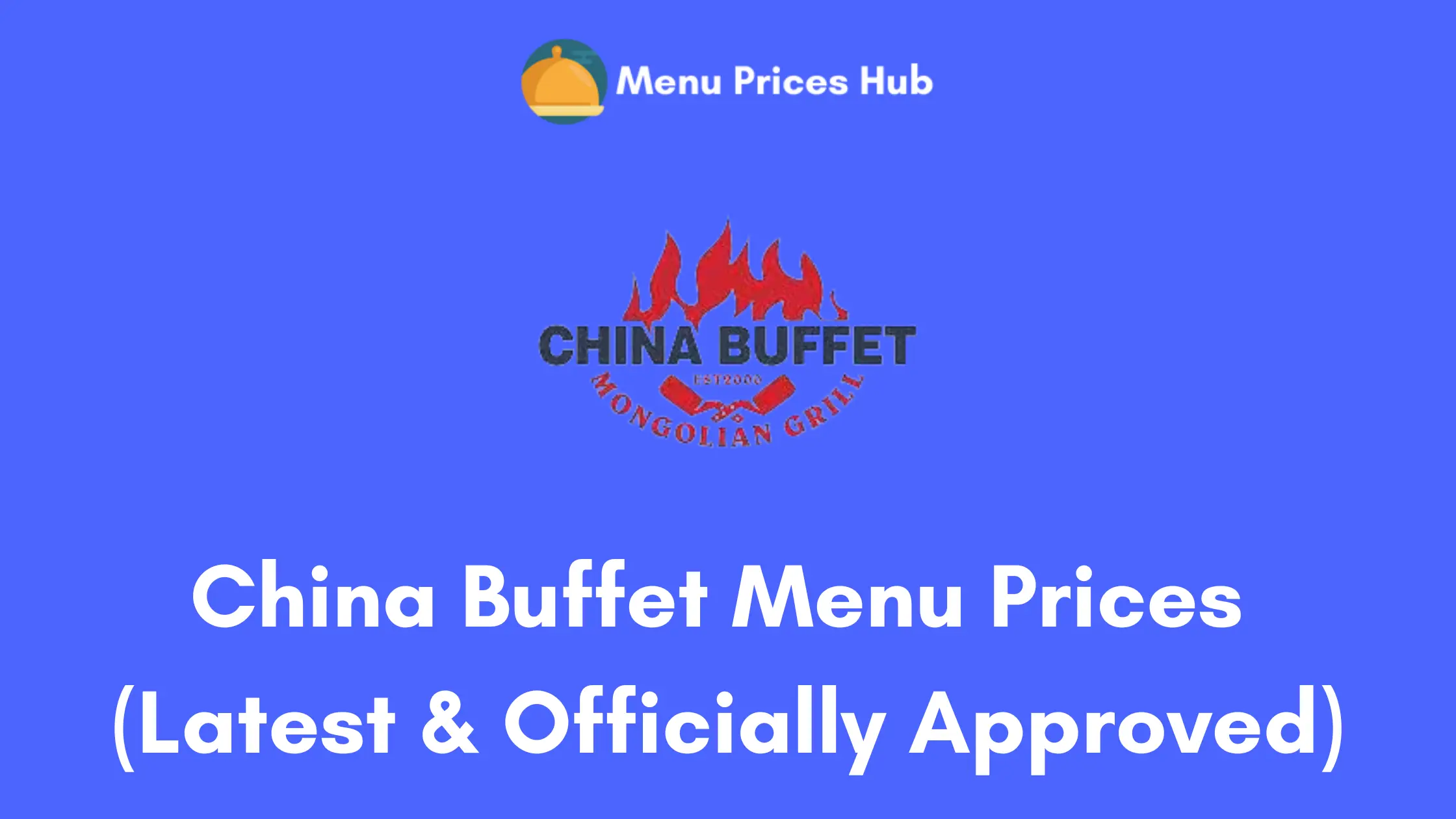china buffet menu prices