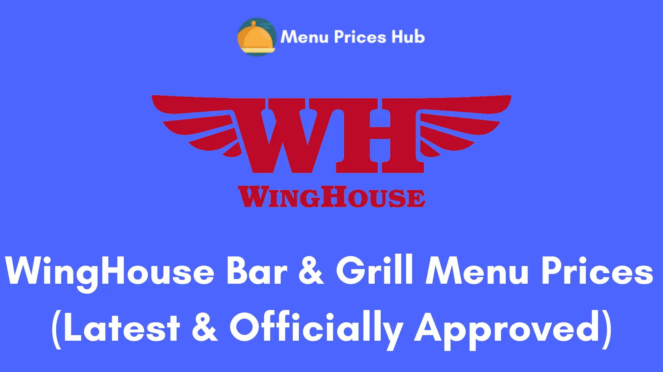 winghouse bar grill menu prices