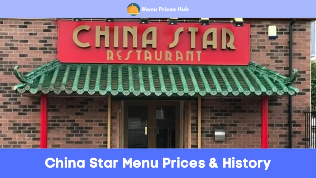 china star menu prices history