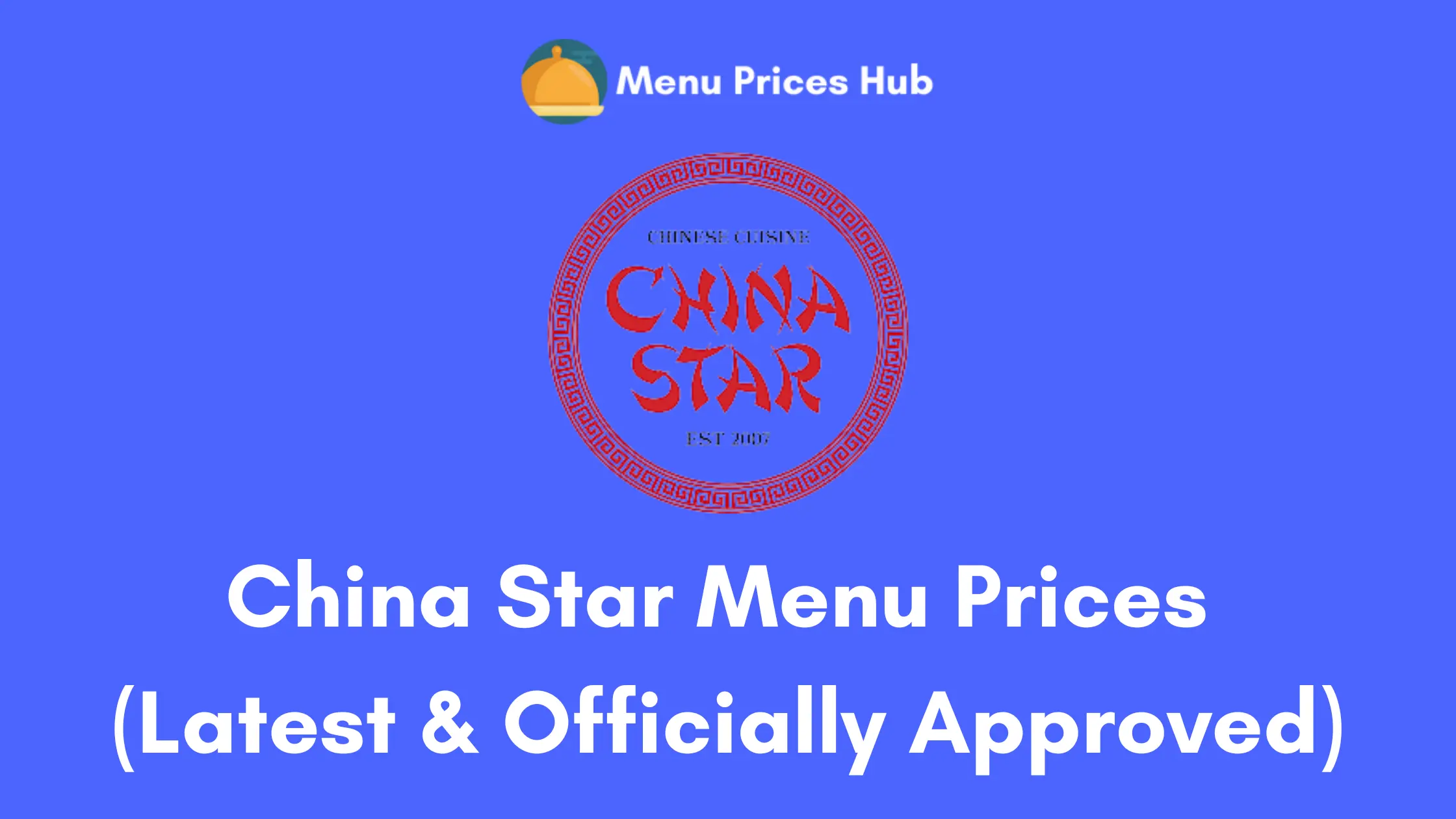 china star menu prices