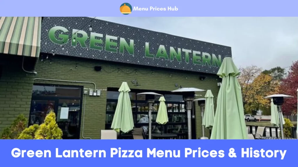 green lantern pizza menu prices history