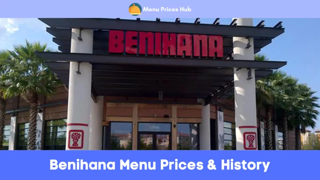 benihana menu prices history