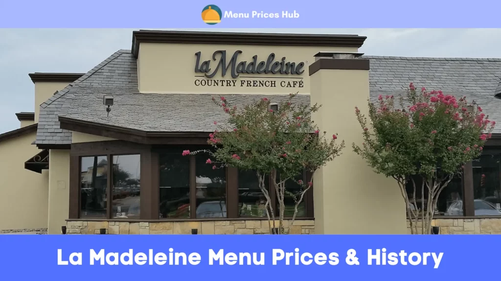 la madeleine menu prices history